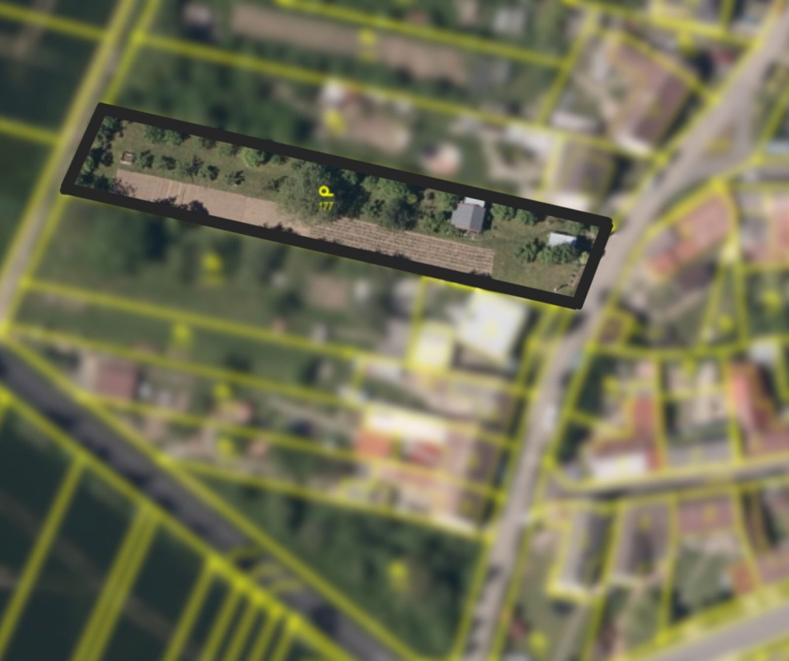 Prodej stavebního pozemku v Roštění u Holešova